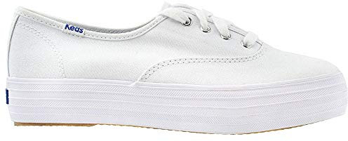 Keds Femme Triple Lace Up Chaussures de Running, Blanc (White), 41 EU