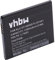 vhbw Akku kompatibel mit Alcatel One Touch Fire OT-4012, Glory 2T OT-4005D Handy Smartphone Telefon (1300mAh, 3,7V, Li-Ion)
