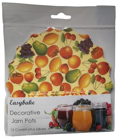 10 Fruit Jam Pot Covers & Labels