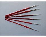 Javis GOLDEN NYLON BRUSH SET x 6 sizes 0, 00, 000 for model and figure painting