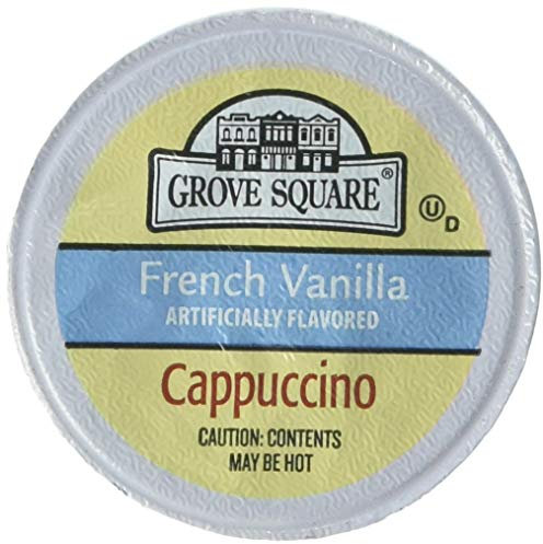 Grove Square Cappuccino, French Vanilla, 50 Single Serve Cups