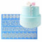 Größe europäischen Vier Form Blume Kollektionen Lace Border Form Fondant Kuchen Spitze Form Silikon Matte Kuchen Dekoration Backen Werkzeug Küche Bakeware Zubehör – 39,5 x 27.3 cm