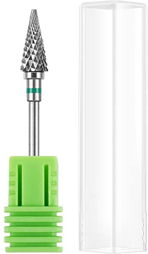 Frcolor Nagelfräser Aufsatz Fräser Bit Birnenform Bit Abfräsen Altmodellage Maniküre Stahl