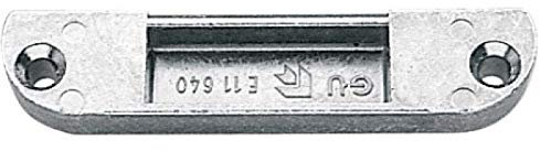 Gâches de pêne 1/2 tour à défoncer pour serrure à têtière de 16 mm pour menuiserie bois Ferco Gu