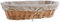 AubryGaspard Corbeille à Pain en Osier Blanc, Classique, Panier à Pain, 35 x 15 x 9 cm