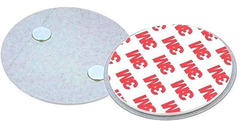 Defacto Rauchmelder Magnethalterung 1 Stück Selbstklebende Ø 70mm - 3M Magnethalter für alle Rauchmelder schnelle und sichere Montage ohne Bohren & Schrauben für Feuermelder und Rauchwarnmelder