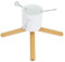 Taylor & Brown Wooden Log Style Christmas Tree Stand Holder Xmas Tree Tidy Décor Four Legged Max Tree Size 2.2m - 1L Water Tank (White)