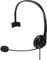 LINDY 20433 Headset, Mono, mit Inline-Steuerung, 3.5mm & USB Typ C