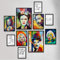 Giallobus - Set mit 10 Wandpostern - Giallobus-Sammlung 1 - Beschichtetes Papier - | 2 x A3 42x30cm | 4 x A4 30x21cm | 4 x A5 21x15cm | - OHNE Rahmen - Moderne Gemälde Wohnzimmer