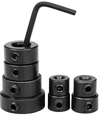 8 Pezzi Set di Anelli Limite per Punte da Trapano, Stop di Profondità Trapano, Posizionatore Dell'Anello di Spaziatura con Chiave Esagonale (3/4/5/6/8/10/12/16 MM)