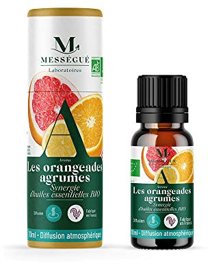 LES ORANGEADES AGRUMES - Synergie d'huiles essentielles BIO - 10 ml - 100% pure et naturelle - Mességué