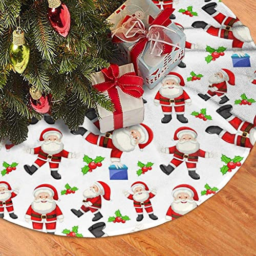Weihnachtsbaum Rock Weihnachtsmann Ilex Weihnachtsbaum Rock Matte, Plüsch Baumrock für Urlaub Weihnachtsbaum Dekorationen, 91,4 cm