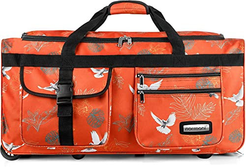 normani Stabile Reisetasche Trolley Big Size XL 80-150 Liter mit 2 Rollen –Robust und wasserabweisend - Leichter Reisetrolley XL Tasche NEU Verschiedene Größen Farbe Pigeon / 80 Liter