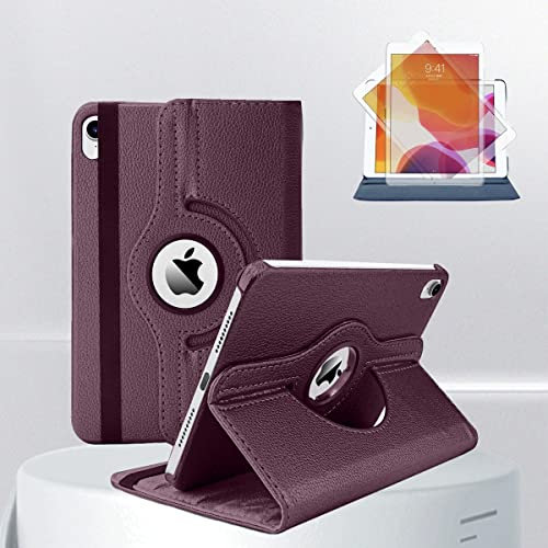 Gocob Case for iPad 9.7-inch (2018/2017 6th / 5th Generation) 360 Leather Wallet Flip Smart Folio Cover for iPad Air, iPad Air2, iPad Pro 9.7'' (Purple)
