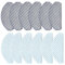 KiimSin 12 Pcs Mop Cloth Pads Replacement Part for ECOVACS DEEBOT OZMO T10/T10 Plus Robot Vacuum Cleaner Accessories(6 Microfiber Washable Cloth + 6 Disposable Cloth)