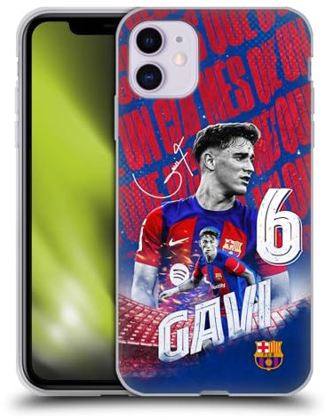 Head Case Designs Offizielle FC Barcelona GAVI 2023/24 Erstes Team Soft Gel Handyhülle Hülle kompatibel mit Apple iPhone 11