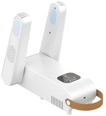 JITEM Portable Shoe Dryer w/Heat Blower & Timer Folding Boot Dryer and Sneakers Warmer Quick Drying and Ultra Quiet Ski Boot Heater for Travel