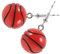 LIFKOME 1 Paar Basketball-Ohrringe Sportball-Ohrhänger Basketball-Ohrschmuck Für Frauen Mädchen Basketball-Liebhaber Geschenke
