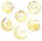COLOFALLA 120 Stücke 4cm Ramadan Sticker Ramadan Aufkleber Weiß Eid Mubarak Sticker Geschenkaufkleber Ramadan Kareem Sticker Eid Mubarak Aufkleber Basteln für Geschenke Verpackung (G)
