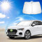 Ruiya Parasol para Parabrisas Delantero Compatible con Audi Q3 8U F3 2013-2024 2025 Parasol Coche Delantero Anti UV Rayos Parabrisas de Coche Parasol Plegable Protección Solar para Q3 Accesorios