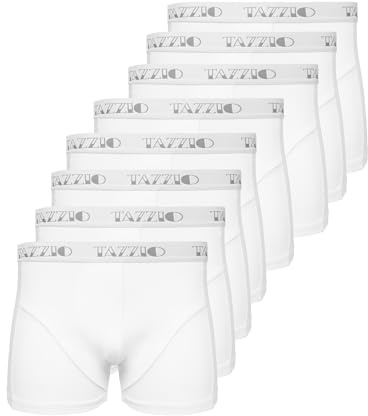 Tazzio Herren Boxershorts BS1000 – 8er Pack Basic Unterhosen Baumwolle – Bequeme Retroshorts mit Komfortbund | Atmungsaktive Männer Unterwäsche