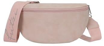 Fritzi Bum Vintage Crossbody Kunstleder Damen Bauchtasche Umhängetasche Festival City vegan 12 x 29 x 9 cm – Schwarz, Rosa, Braun, Mint, Gruen, Grau, Beige, Pink, Blau, Gelb, Rot