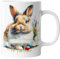 Tasse mit Namen | Personalisierte Ostertasse mit Wunschnamen Osterhase Keramik Tasse Frohe Ostern Hase Geschenk für Kinder | mug-o-7