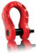 Husar Winch Stahlschäkel 8T, Tragkraft 8000 kg 17600 lbs, extra starke Stahlkonstruktion, vielseitig einsetzbar, Anschlüsse für Gurte, Seile, Ketten und Off-Road Anwendungen (S 8T | ROT)