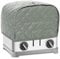 Boczif Toaster Dust Cover, Polyester Fabric Quilted Toaster, Kitchen Small Appliance Covers, Toaster Cover Fits for Most Standard Slice Toasters, Waterproof and Dust Protection (Grey, Small)