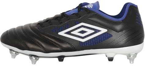 Umbro Tacos de fútbol Tocco 4 Pro Sg para hombre, Negro/Blanco/Azul, 39.5 EU