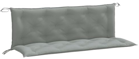 vidaXL Gartenbank-Auflagen 2 STK. Melange Hellgrau 150x50x7 cm Stoff