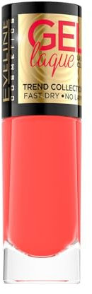 Eveline Cosmetics Gel Laque Schnell Trocknender Nagellack - Langanhaltender Gel-Effekt ohne UV/LED Lampe - Einfache Anwendung, Elegante Farben
