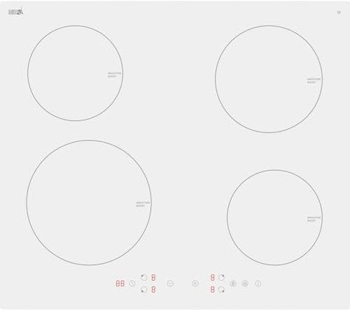 electriQ 60cm 4 Zone Plug In Induction Hob - White