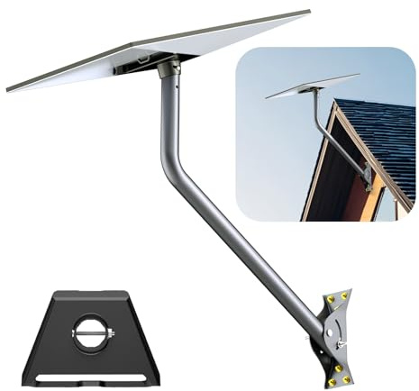 Starlink Gen 3/4/4X Halterung für Starlink – Hochbelastbares Montageset, kompatibel mit V3 Standard Dish, Mastbefestigung + Aluminium Gen 3 Rohradapter für Starlink