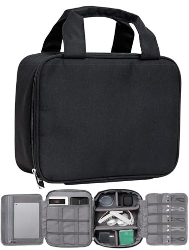 Electronics Organizer Travel Case, Electronic Bag Storage, Cable Organizer Case, Multi-Layer Travel Organizer, Storage Organizer for Electronics, Portable Electronic Accessories Case, Travel Cable,
