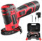 Mini Angle Grinder, Cordless Angle Grinder Kit with 2 2000Mah Batteries and 1 Charger, 76Mm Grinding Discs, 12000Rpm Angle Grinder for Cutting Grinding Polishing Sharpening