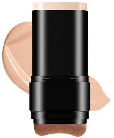 Base De Maquillaje En Barra, Maquillaje Hidratante En Barra De 20g, Base De Maquillaje En Barra De Doble Cabeza Con Brocha, Maquillaje Corrector Compacto Y Portátil De Cobertura Total Para Mujeres
