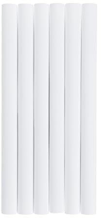 6 x Radiator Pipe Cover Sleeves White (200mm)
