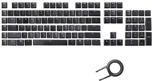 Ein Satz Tastatur, 109 Tastenkappen, Ersatz für Logitech G815 G813 G915 G913 TKL RGB Gaming Mechanische Tastatur Tastenkappen, Schwarz