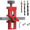 Einstellbarer Schrank Tür Installation Positioner, Topfband bohrschablone tür Mount Locator einstellbarer Länge, Cabinet Door Hardware Mounting Jig Positioning Tool den meisten Schranktüren (rot)
