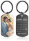 Porte-Clés Personnalisable avec Photo et Gravure Texte Double Face Porte Clef Personnalisé Cadeau pour Homme Femme Couples Amis et Famille (Calendrier Uv Noir)