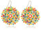 Perlenohrringe für Damen, für Sommer, Perlen-Kristalle, Glasperlen, baumelnd, Bohemia, geeignet für Strand, modische Ohrringe, Glas, Kein Edelstein