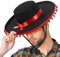 Sombrero mexicano – Sombrero de paja tradicional para fiesta Parrty | Sombrero de fiesta mexicano ligero | Sombrero de paja de ala ancha para disfraz y celebración
