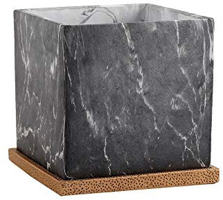 XDAWQP Blumentopf Beton Design Bonsai Pflanztöpfe Sukkulenten Töpfe für Outdoor Sukkulenten und Kakteen Pflanzenbehälter Hofdekoration Blumentopf Zement Blumentöpfe,White 15cm*15cm