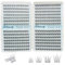 Selawasty Self Adhesive Eyelashes 336pcs Natural Lash Clusters No Glue Needed Wispy Reusable Press on Lashes Pre-Glue 9-12mm DIY Eyelash Extensions Kit Easy to Apply