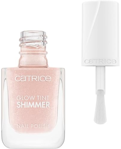 Catrice Glow Tint Shimmer Nail Polish, Nr. 030, Nude, aufhellend, Einfach zu entfernen, farbkorrigierend, natürlich, vegan, ohne Mikroplastikpartikel, ohne Parfüm, ohne Parabene, 1er Pack (10.5ml)
