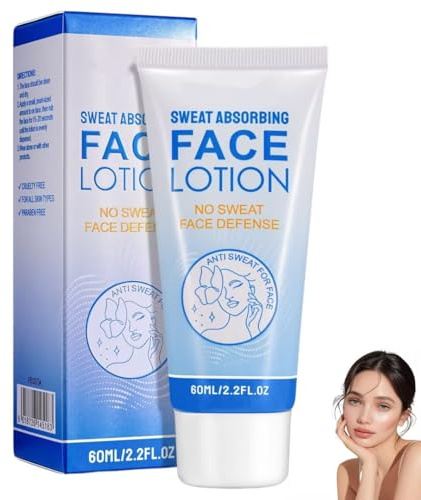 Lotion Anti-Transpirant Pour Visage,60 ml Antitranspirant Pour Le Visage, Réduce Sweat, Crème Anti Transpirante Pour Hommes Et Femmes, Bloque La Transpiration Et Contrôle La Peau Grasse