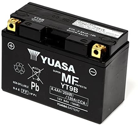 Yuasa SLA AGM YT9B-BS Motorrad Ersatzbatterie