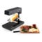 Klarstein Appareil a Raclette avec Plateau en Acier Inoxydable, Machine a Raclette Rotatif et Réglable sur Table de 600W, Traditionnel Service a Raclette, Grilles à Fromage Raclette