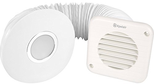 Xpelair Simply Silent Illumi Round Shower Light & Extractor Fan SSISFC Timer